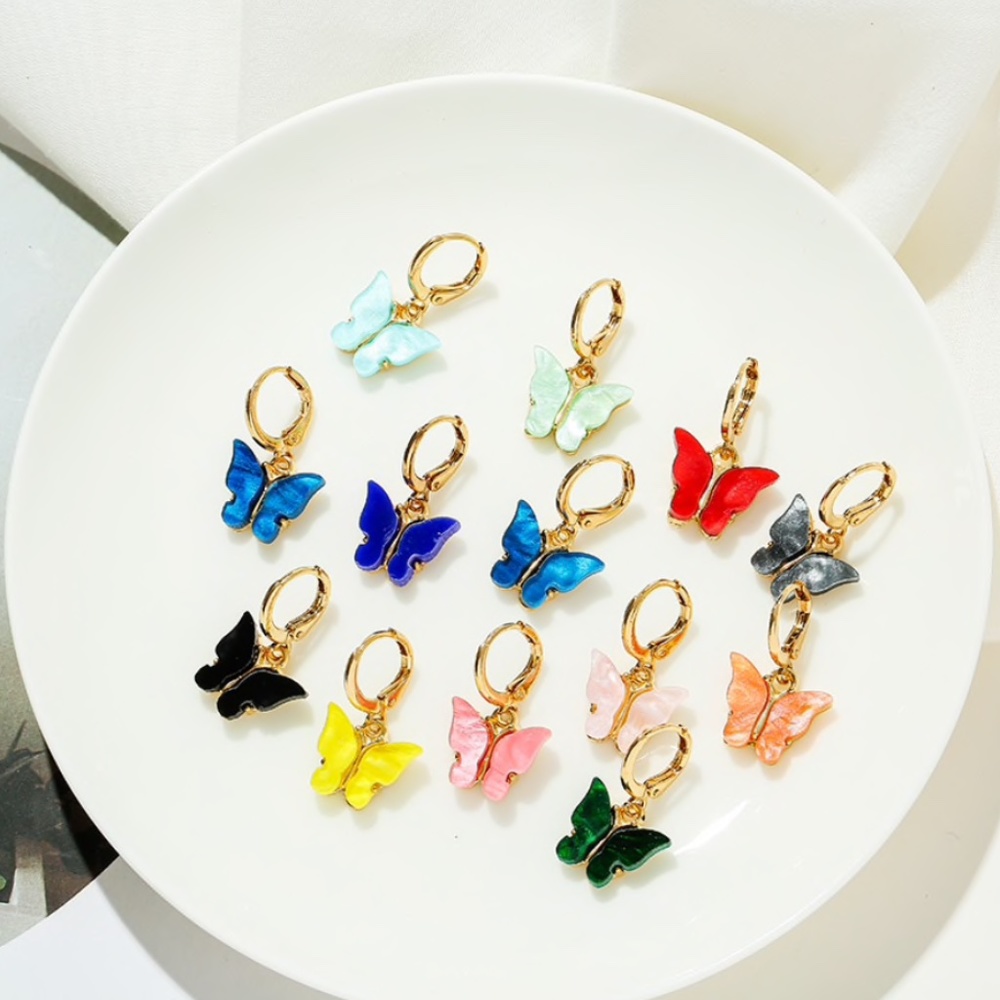 Cute Pink Acrylic Earrings - Picture 5 of 5